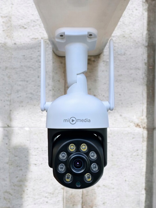 KAMERA ZEWNĘTRZNA OBROTOWA IP WiFi DO MONITORINGU 4X ZOOM ULTRA HD DETEKCJA