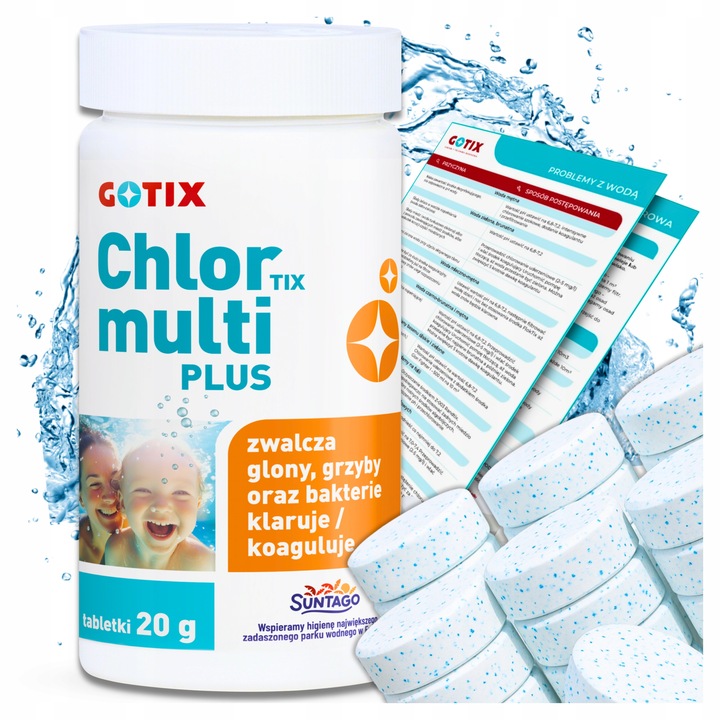Chlor do Basenu Jacuzzi SPA Tabletki Multifunkcyjne Chemia do Basenu -