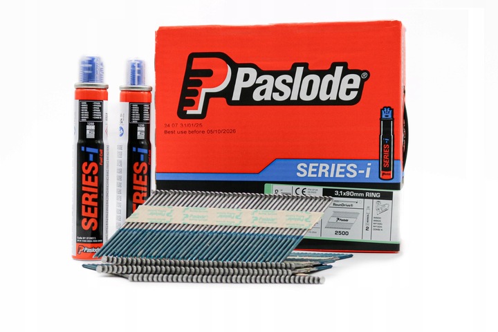 PASLODE GWOŹDZIE 3,1x90 R op. 2500szt. + 2 GAZY SERIES-i ZESTAW