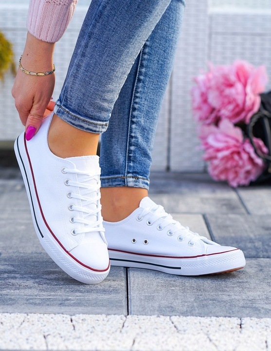 Białe Trampki Tenisówki All White 39