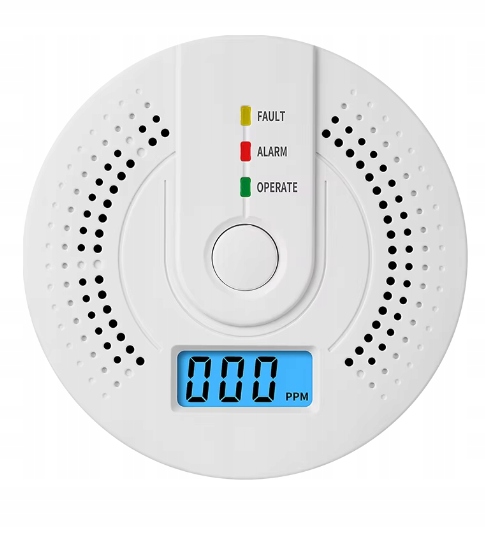 CZUJNIK CZADU TLENKU WĘGLA DETEKTOR LCD CO LCD WYKRYWACZ BEZPRZEWODOWY