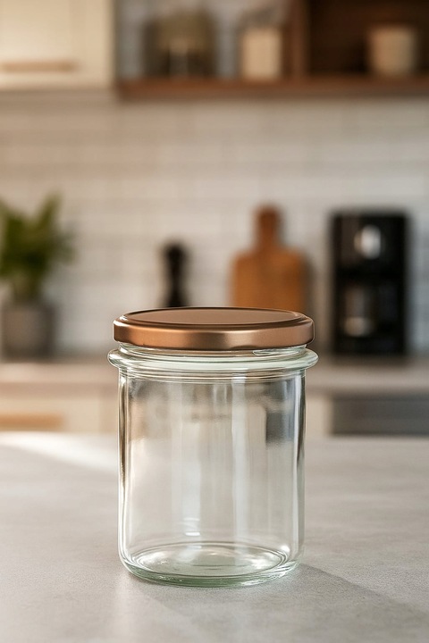 Słoik szklany prosty 350 ml na pasztet miód przetwory mięso + zakrywka
