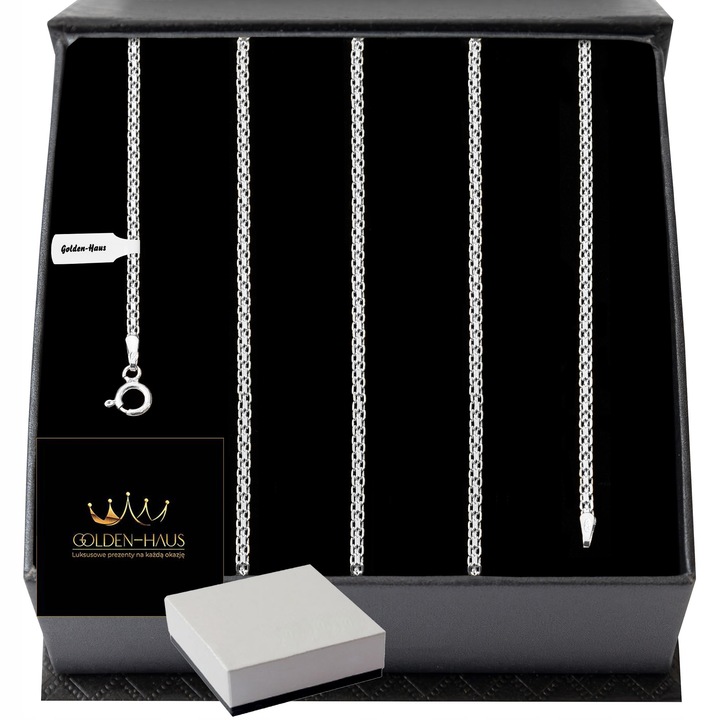 SREBRNY ŁAŃCUSZEK DAMSKI BISMARK SOLIDNY 55cm/2mm SREBRO PRÓBA 925+GRATISY
