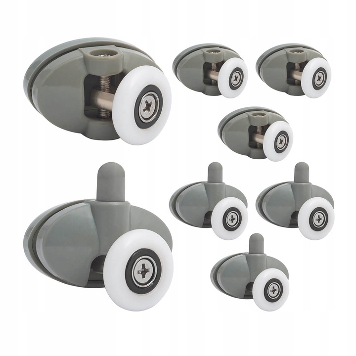 ZESTAW ROLEK DO KABIN PRYSZNICOWYCH POJEDYNCZE ROLKI AQUAFORM KOMPLET 23 MM