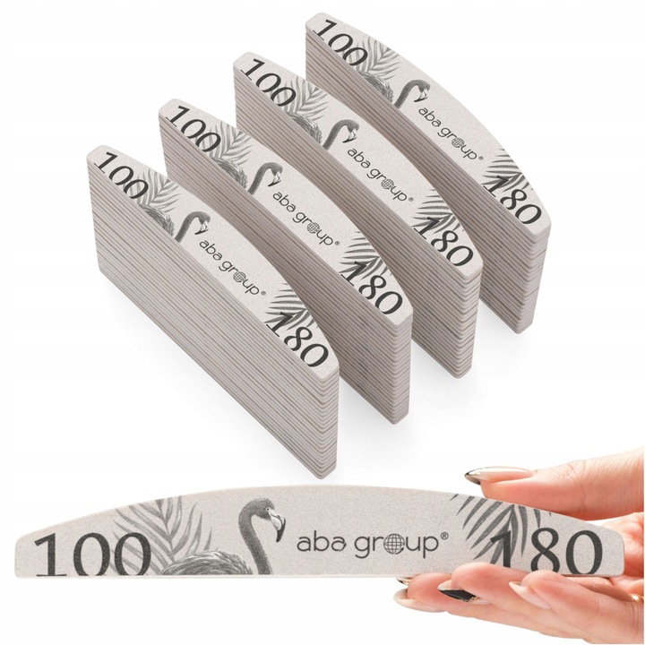 Aba Group Pilnik do Paznokci Półksiężyc 100/180 Standard 100 sztuk