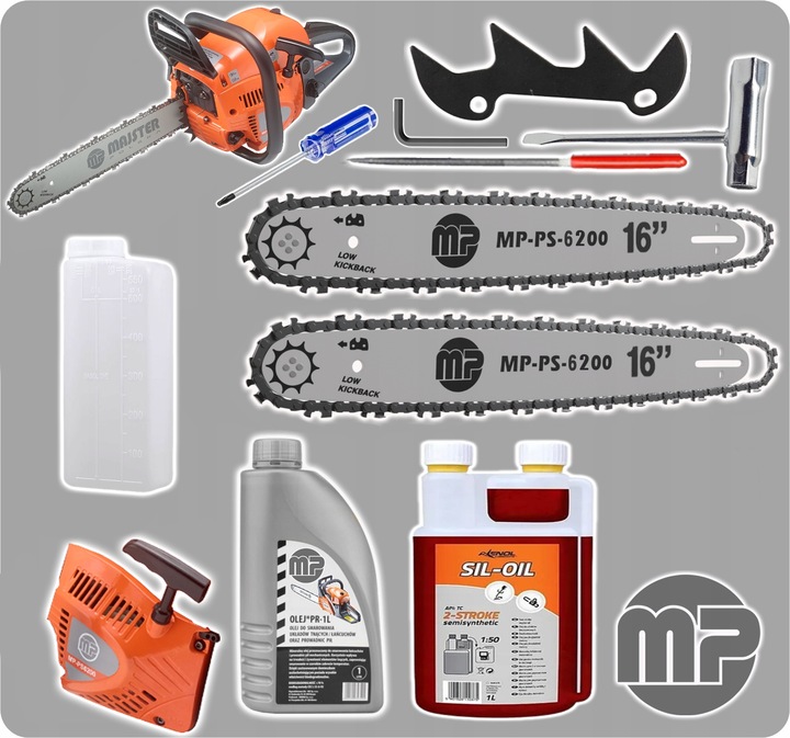 PIŁA spalinowa ALU karter pilarka Łańcuchowa 5,7km 58cm3 2x