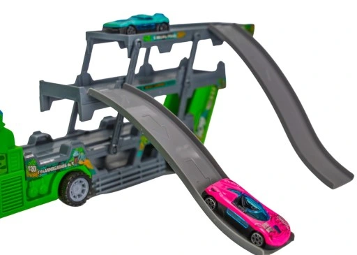 Laweta Tir Ciężarówka Wyrzutnia 6 Aut Autka Zestaw Samochód + Resoraki Auta