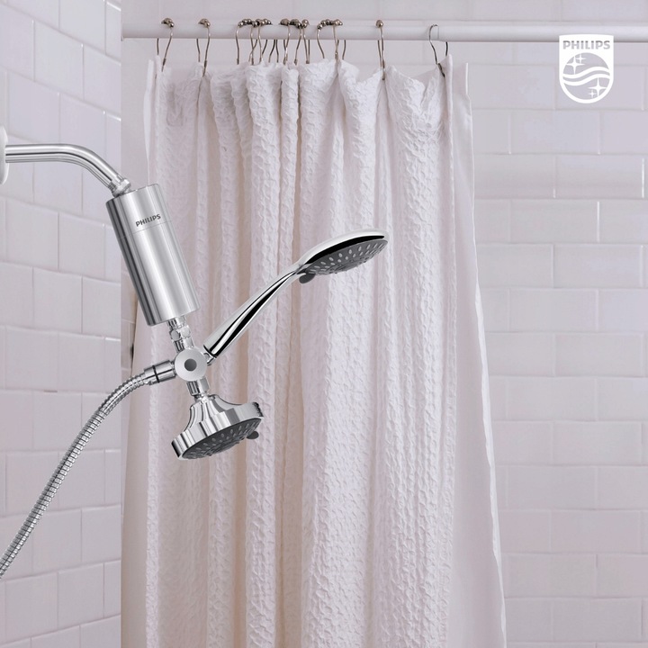 Filtr do wody prysznicowy PHILIPS AWP1775CH, kolor chrom, filtracja 50 000l