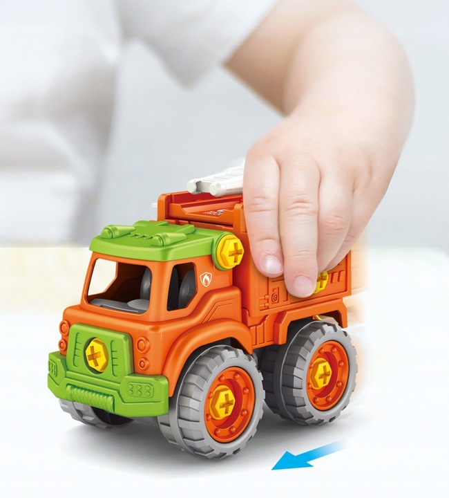 AUTO ROBOT DO SKRĘCANIA 5w1 LED TRANSFORMER XXL ZABAWKA KONSTRYKCYJNA