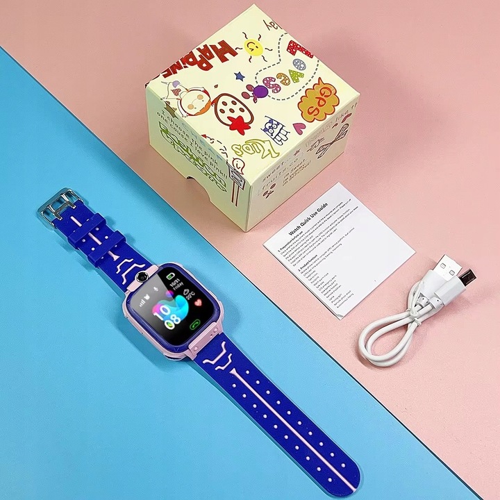 SMARTWATCH LOKALIZATOR DLA DZIECI ZEGAREK SMART WATCH LATARKA KOLORY
