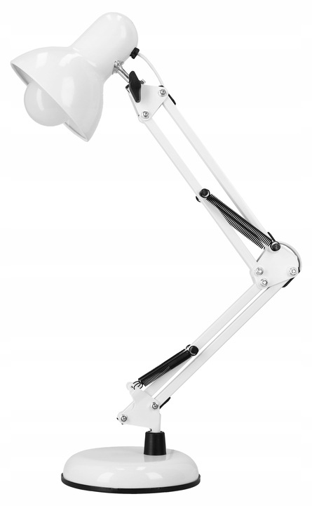 Lampka na Biurko LED Kreślarska Szkolna Regulowana E27 230V Stojąca Klips