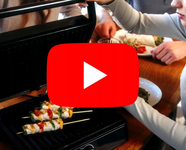 GRILL ELEKTRYCZNY OPIEKACZ TOSTER DO KANAPEK PANINI ROZKŁADANY DUŻY