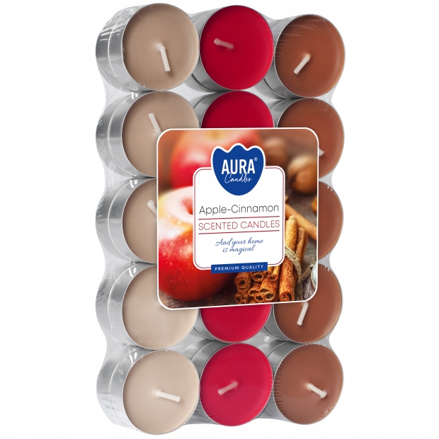 TEALIGHTY zapachowe PODGRZEWACZE świeczki TEALIGHT BISPOL 4H 90 SZTUK