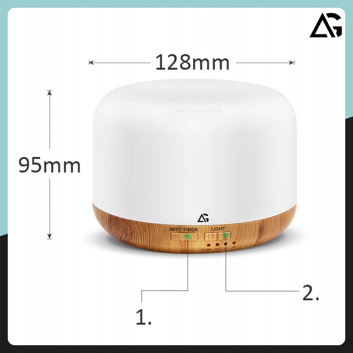 NAWILŻACZ POWIETRZA LAMPKA NOCNA DO SYPIALNI DLA DZIECI DYFUZOR