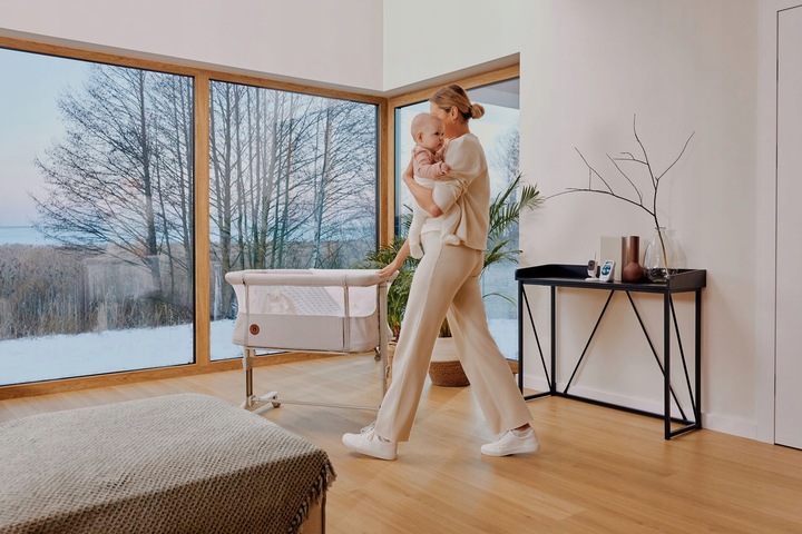 Łóżeczko dostawne, wolnostojące, kołyska 3w1 zestaw dodatków Lionelo Aurora