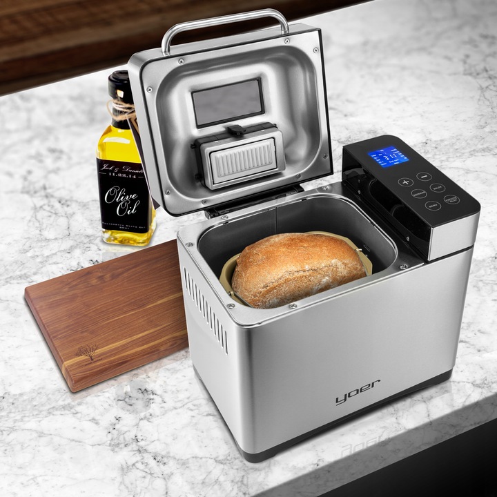 Wypiekacz do chleba Automat MENU PL Yoer INOX +Przepisy +19 programów +LODY