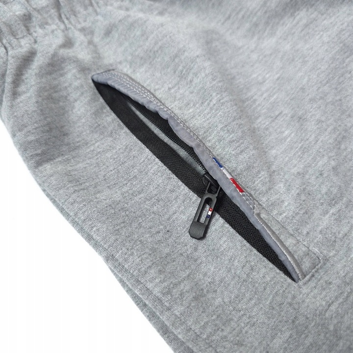 KRÓTKIE SPODENKI męskie DRESOWE z KIESZENIAMI na ZAMEK dresy szorty, r. 4XL