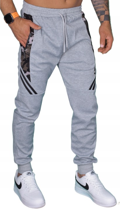 DRESOWE SPODNIE MĘSKIE JOGGERY DRESY SPORTOWE