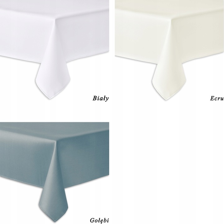 PLAMOODPORNY obrus KOŁO ŚR. 140 CM SOLID OKRĄGŁY