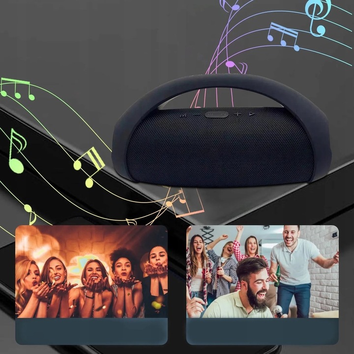 Głośnik Bluetooth Bezprzewodowy BOOMBOX Mobilny USB RADIO LED MP3