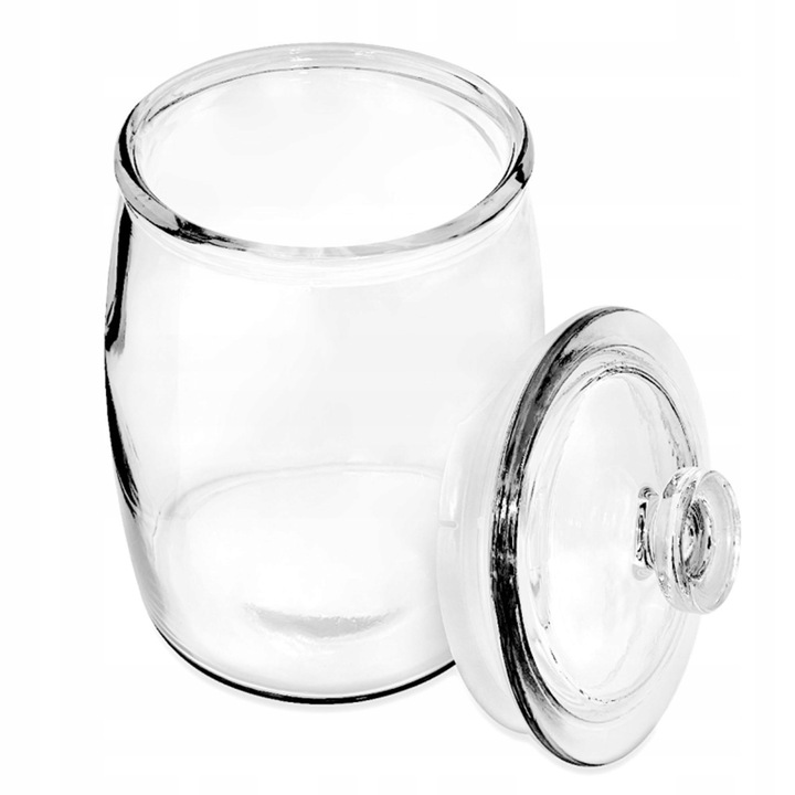 SŁÓJ SZKLANY POJEMNIK 4L SŁOIK NA OGÓRKI KUCHENNY OZDOBNY Z POKRYWĄ CANDY