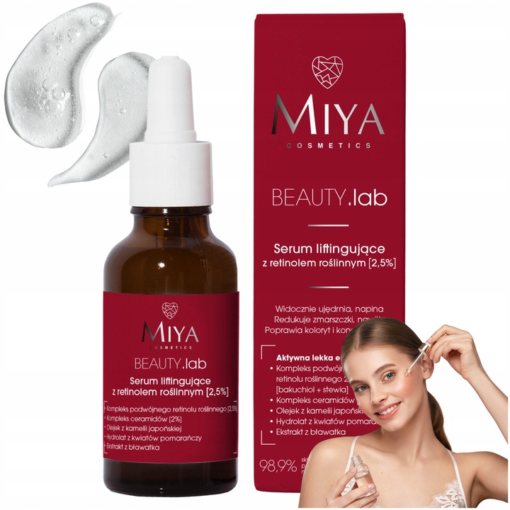 Serum Liftingujące z Retinolem Wielozadaniowe Roślinnym [2.5%] 30 ml