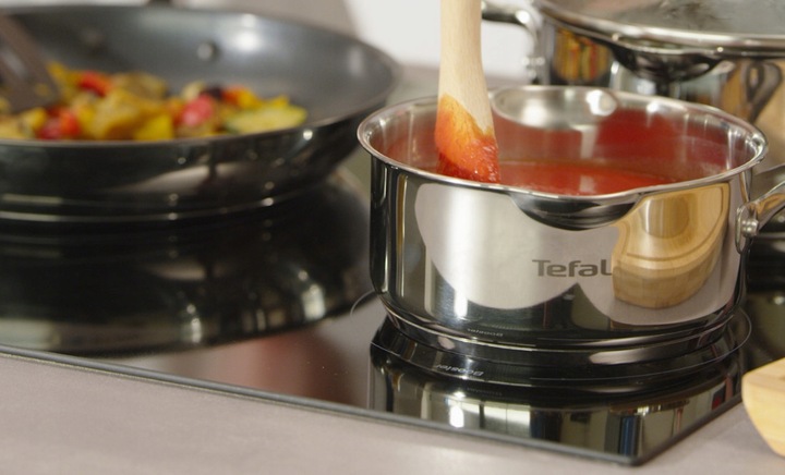 Komplet garnków Duetto patelnia pokrywki 10el