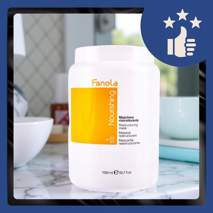 Maska do Włosów Suchych Łamliwych po Zabiegach FANOLA NOURISHING 1500ML