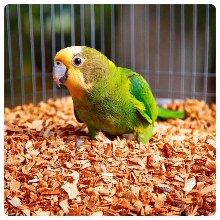 PODŁOŻE ZRĘBKI BUKOWE DREWIENKA DO KLATKA DLA PAPUG PTAKÓW