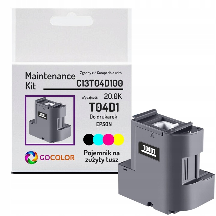 NOWY Pojemnik na zużyty tusz T04D1 C13T04D100 do EPSON EcoTank L6160 M1180