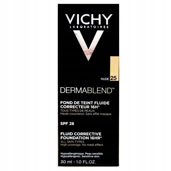 Vichy Dermablend Fluid 25 Nude SPF35 Podkład do Twarzy 30ml