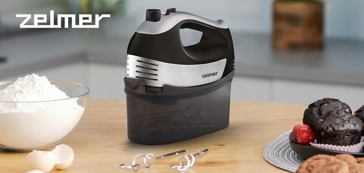 MIKSER RĘCZNY ZELMER LEKKI ROBOT KUCHENNY 5 BIEGÓW 4 KOŃCÓWKI TURBO
