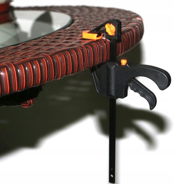 6x ŚCISK STOLARSKI UCHWYT JEDNORĘCZNY SZYBKOZACISKOWY SOLIDNY ZACISK