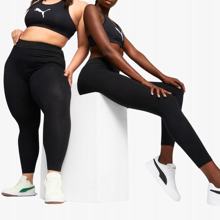 Legginsy Puma Damskie Getry Czarne Bawełniane Klasyczne r. XL
