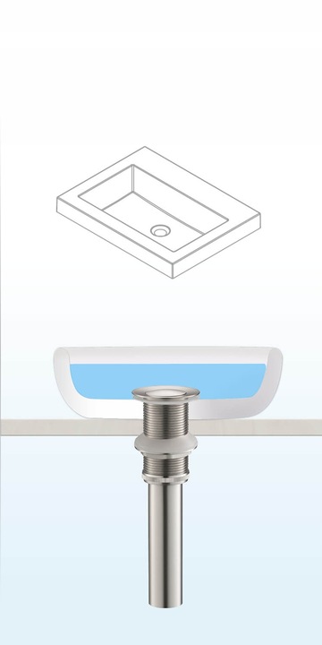 KOREK KLIK KLAK CZARNY UMYWALKOWY DO UMYWYLAKI BEZ PRZELEWU MOSIĘŻNY TRWAŁY
