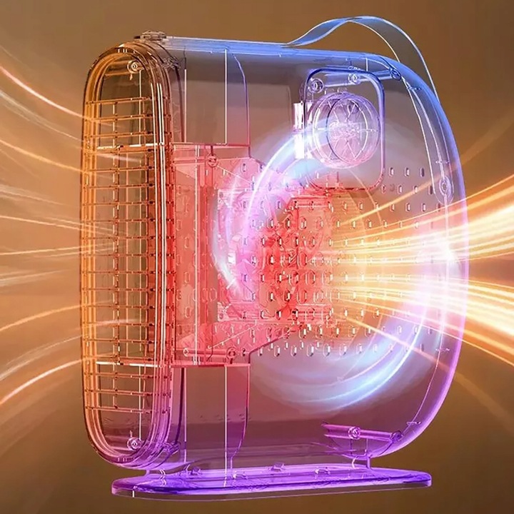 MOCNY GRZEJNIK ELEKTRYCZNY OGRZEWACZ MINI FARELKA HEATER Z DMUCHAWĄ