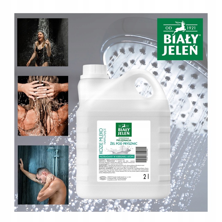 Żel pod prysznic Biały Jeleń KOZIE MLEKO 2L zapas