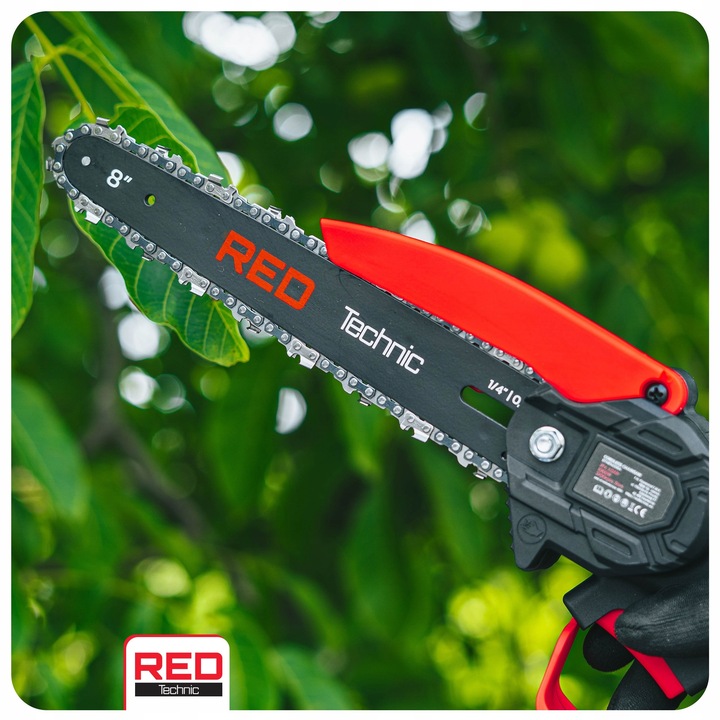 PROWADNICA DO PIŁY AKUMULATOROWEJ PILARKI 20CM 8" + 2X ŁAŃCUCH 1,4"