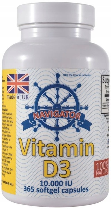 WITAMINA D3 10000IU Z LANOLINY 365kaps NA ROK