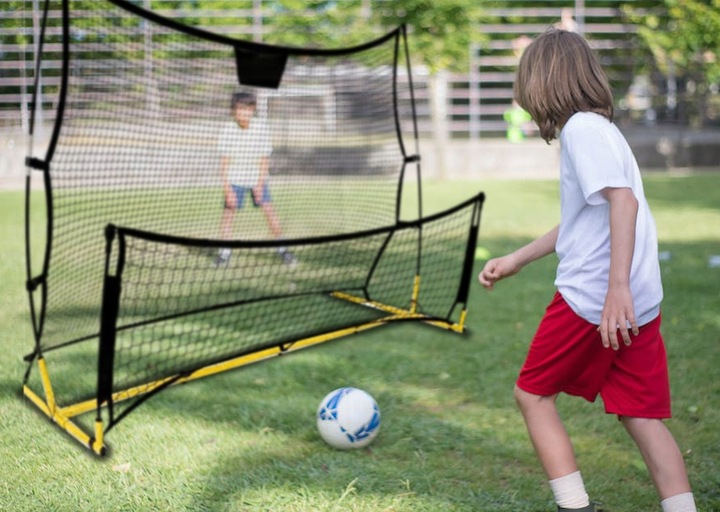 Rebounder trenażer piłkarski dwustronny bramka rama treningowa 220x110
