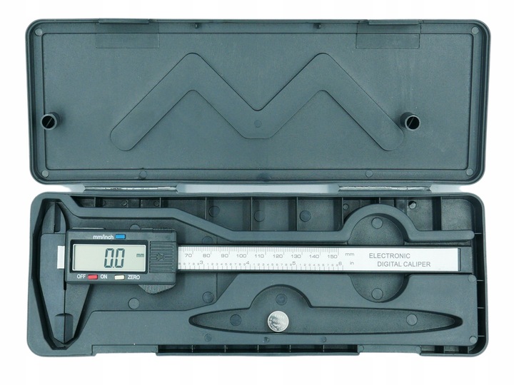 SUWMIARKA ELEKTRONICZNA CYFROWA LCD 150mm 15cm Z WŁÓKNA WĘGLOWEGO -