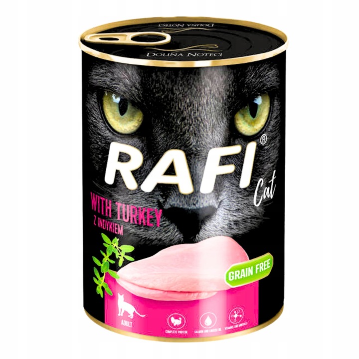 RAFI CAT DOLINA NOTECI mokra karma puszki DLA KOTA MIX SMAKÓW