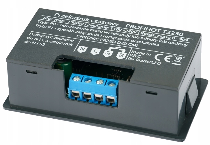 TIMER PROGRAMATOR PRZEKAŹNIK CZASOWY ZEGAR CZASÓWKA 230V 1500W T3230