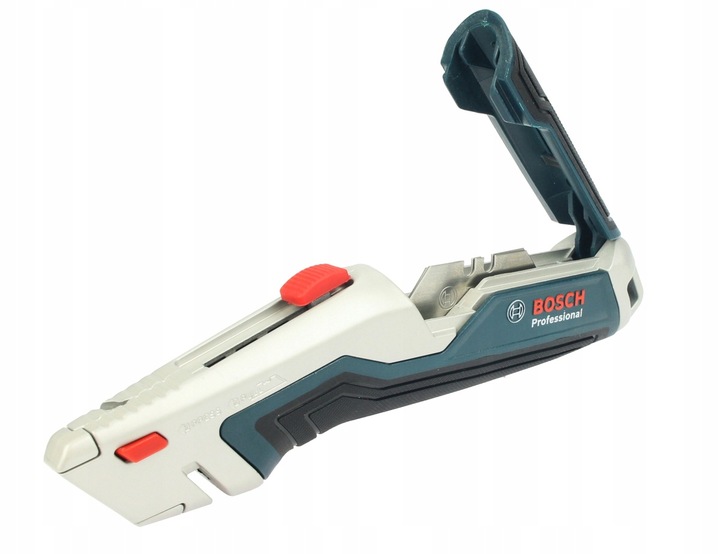 Nóż chowany na ostrza trapezowe BOSCH + 3 ostrza