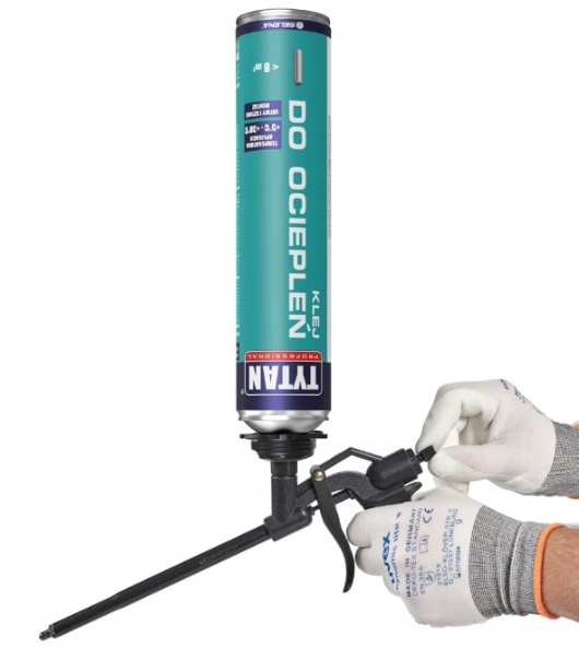 Klej Pistoletowy do Ociepleń Styropianu Tytan Professional XPS EPS