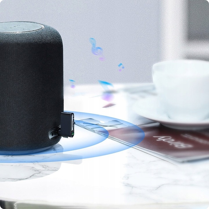 Baseus Transmiter Odbiornik Audio AUX Bluetooth 5.0 do auta