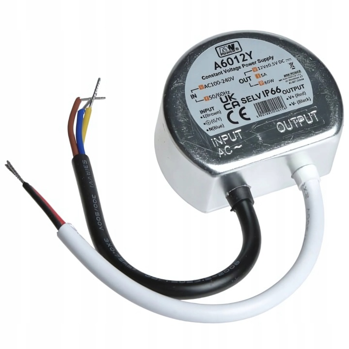 Zasilacz 12V LED Dopuszkowy Do Puszki Puszkowy 60W 5A Do Taśmy