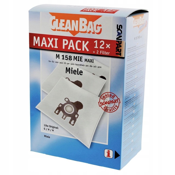 WORKI DO ODKURZACZA MIELE COMPLETE C2, C3 + FILTRY - 12sztuk