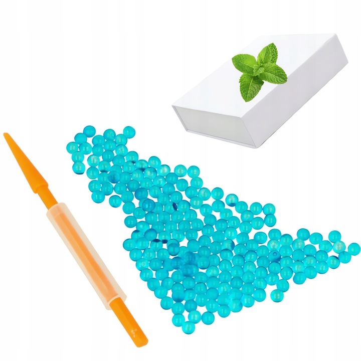 KULKI SMAKOWE DO PAPIEROSÓW MIĘTOWE MENTOLOWE 1000szt 10 opakowań aplikator