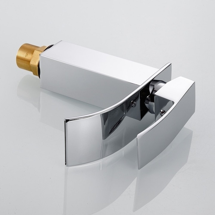 BATERIA UMYWALKOWA STOJĄCA WODOSPAD CUBIC ŁAZIENKOWA KRAN DO UMYWALKI